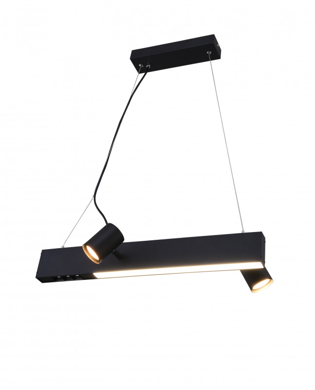 Подвесной светильник 11*60*120 см, 2*LED / GU10 черный Vele Luce Chela VL10142P02