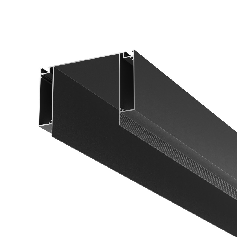 Алюминиевый профиль ниши скрытого монтажа для ГКЛ потолка Maytoni ALM-11681-PL-B-2M, черный