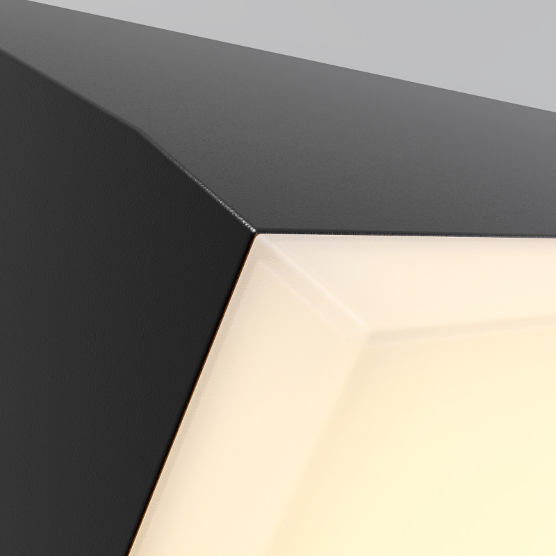 Светильник настенный 9*18*9 см, LED, 10W, 3000К, Maytoni Brick O436WL-L10GF3K серый