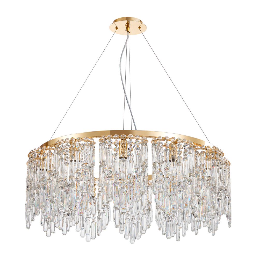 Люстра *80*80-130 см, 12*E14*40W, Favourite Diadem 4724-12P, золотой