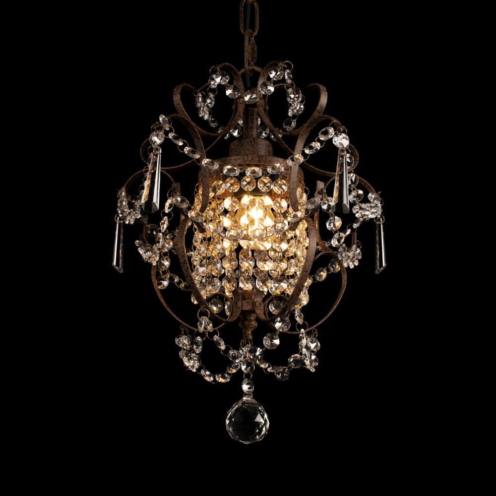 Подвесной светильник 27 см, Loft IT Burlesque 10417 BW, коричневый