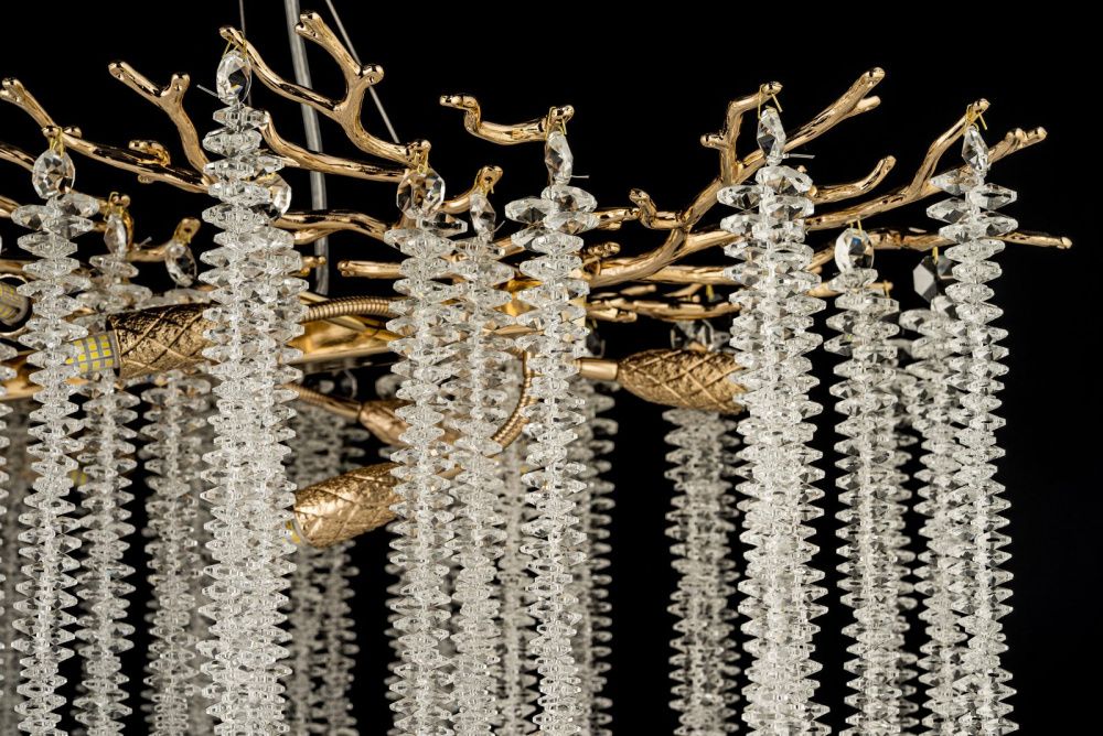 Люстра подвесная ** см, 10*G9*40W, Dio D`arte Tavenna Gold Tavenna H 1.5.100x40.100 G, золотой