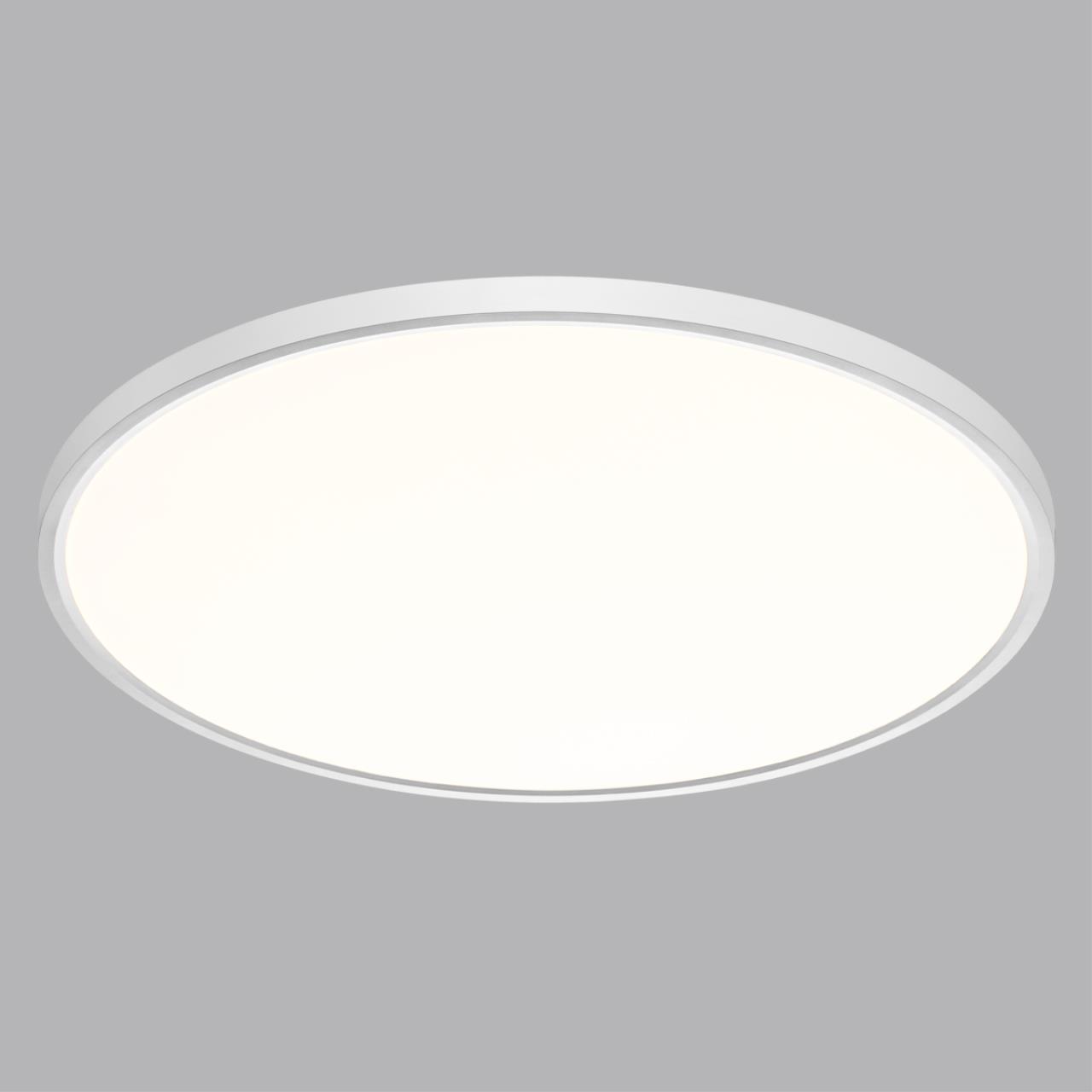 Cветильник 60*2,5 см, LED 48W, 3000/4000 К, IP40, белый, пластик Sonex Alfa White, 7659/48L