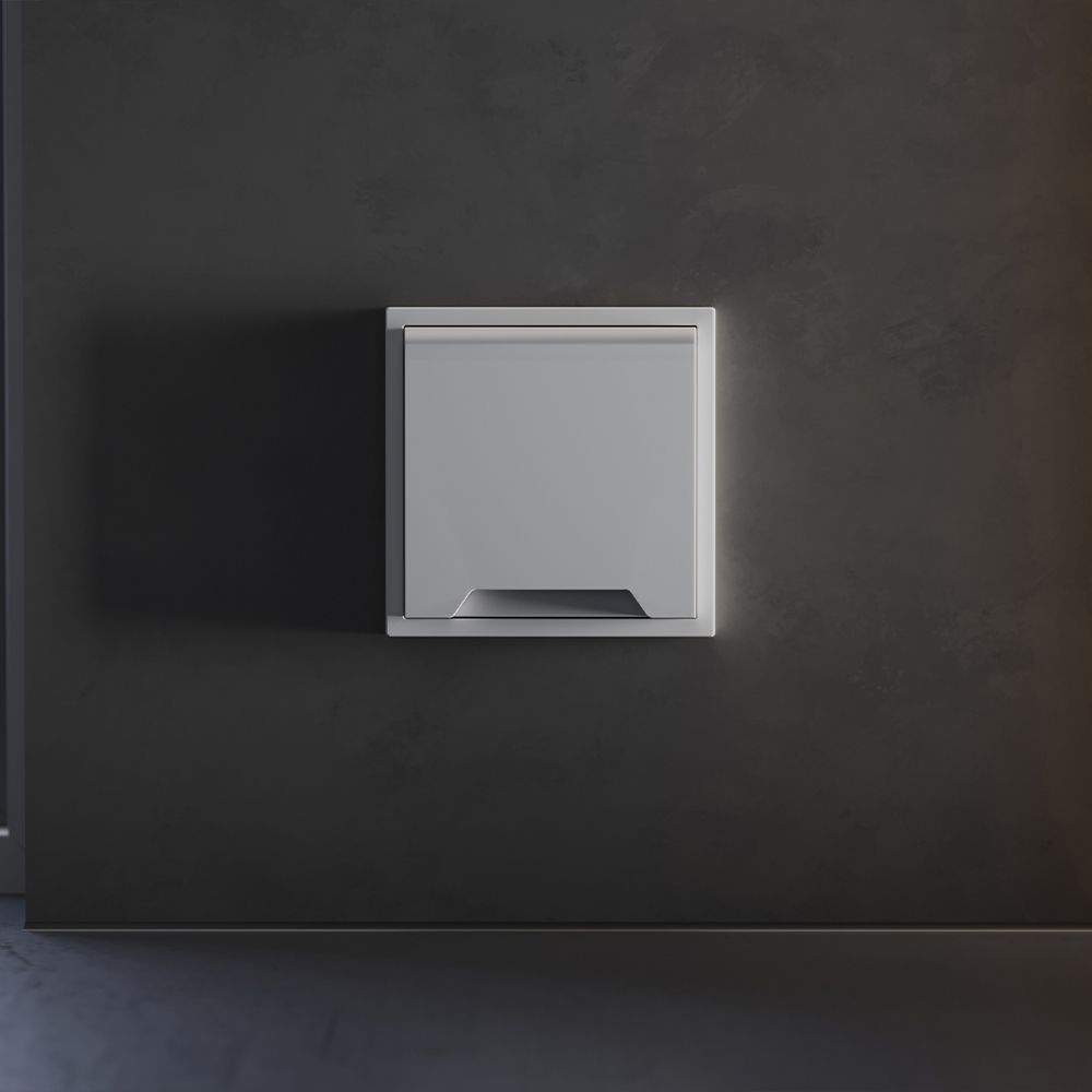 Накладка для розетки с заземлением, защитными шторками и крышкой, S70, серый Voltum VLS000816