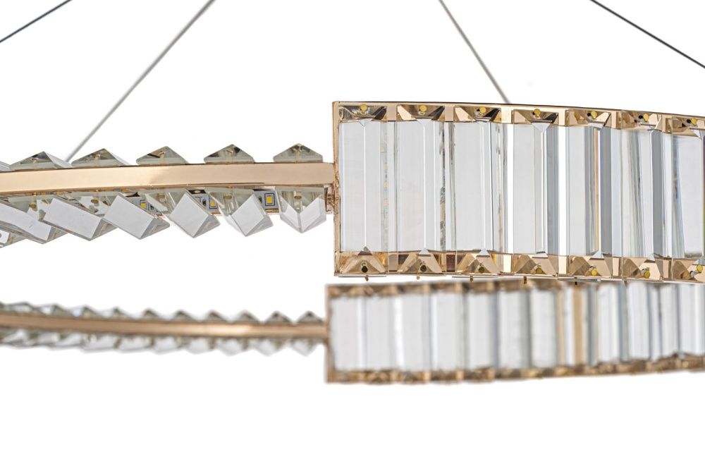 Люстра *80* см, LED лента*LED*64W, 3000K, Arti Lampadari Carini Carini L 1.5.80.101 G, Золото