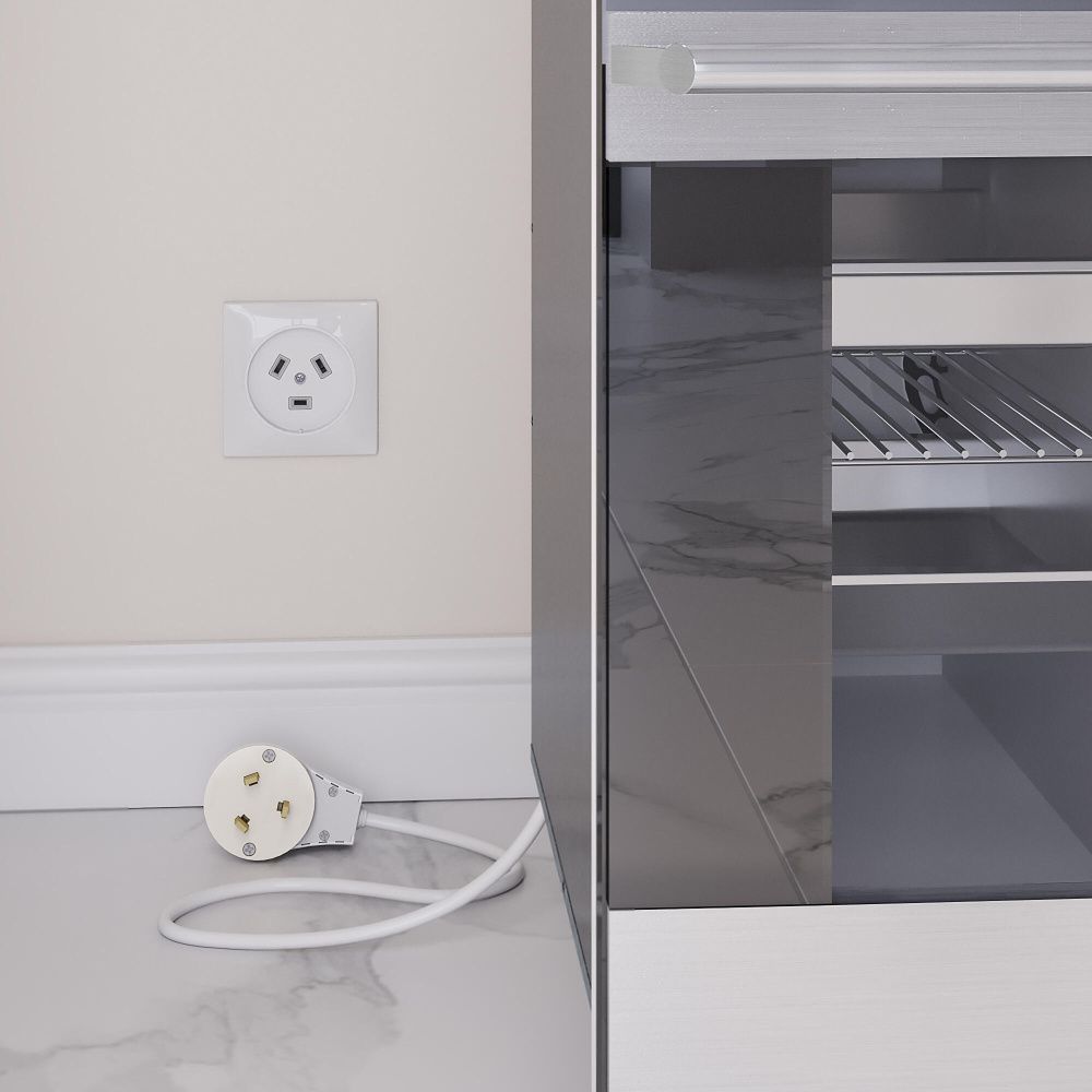Розетка с вилкой для электроплиты 32А 250В (белый) W1189201 Werkel 4690389170805