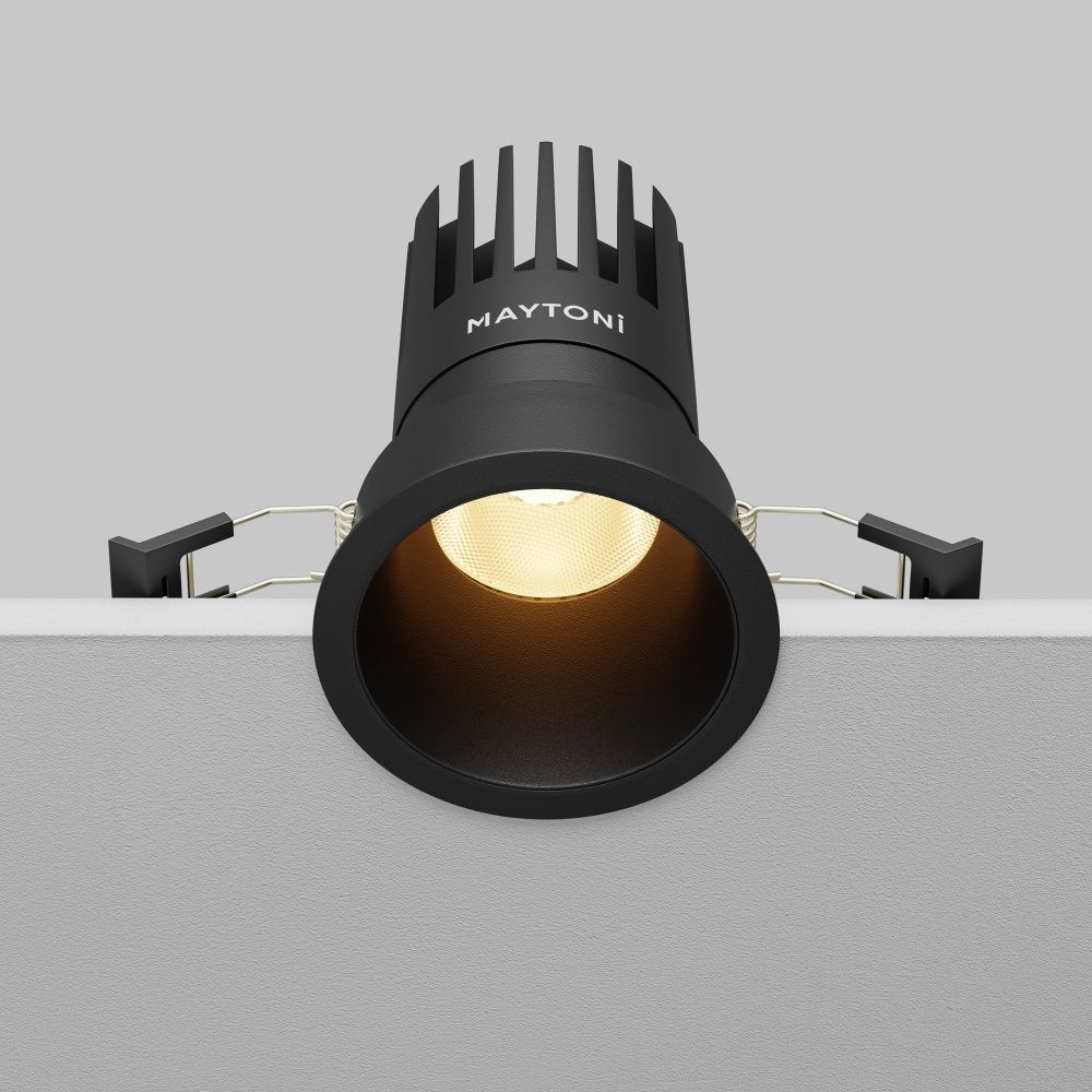 Встраиваемый светильник  DL118-15W-2.7K-B **-11,3 см, *LED*15W, K, Maytoni technical Dip DL118-15W-2.7K-B, Черный