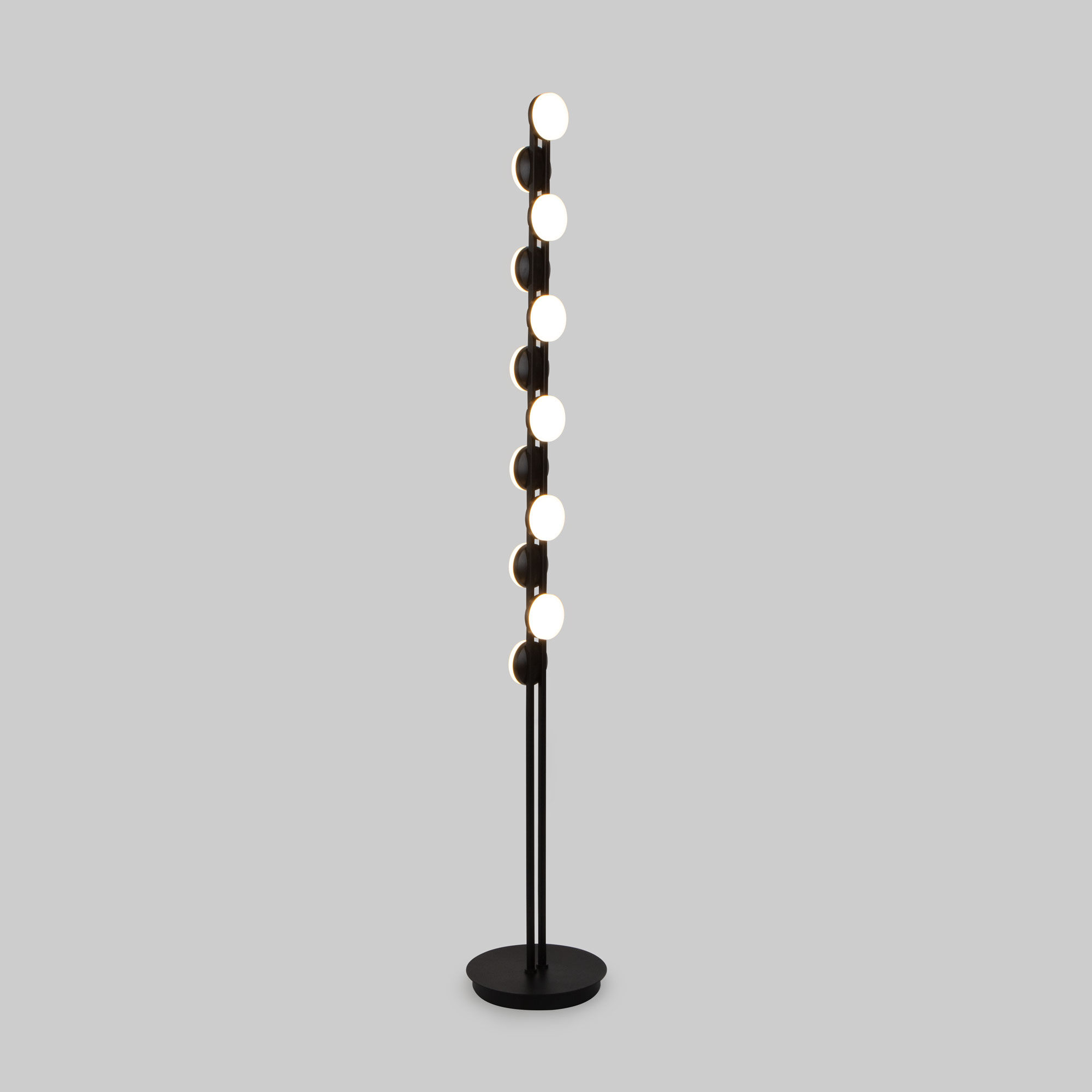 Напольный светодиодный светильник 22*22*137 см, *LED, 34W, 3000 Eurosvet Tapioca 90332/12, черный