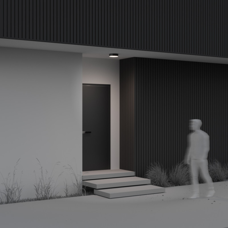 Светильник 22 см, LED 30W, 4000К, Черный Maytoni Zon IP O431CL-L30B4K