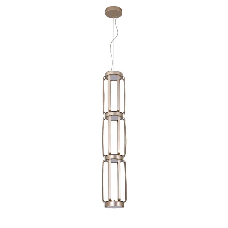Подвесной светильник 15*15*150 см, LED, 47W, 3000К-6000K, Indigo CAPSULA V000158L золотой, 14027/4P Gold