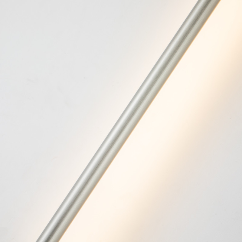 Бра 60 см, LED 12W, 3000K, 1800Lm, 2-3 м2 Favourite Reed 3002-1W, D70*W50*H600, каркас светильника в цвете никель