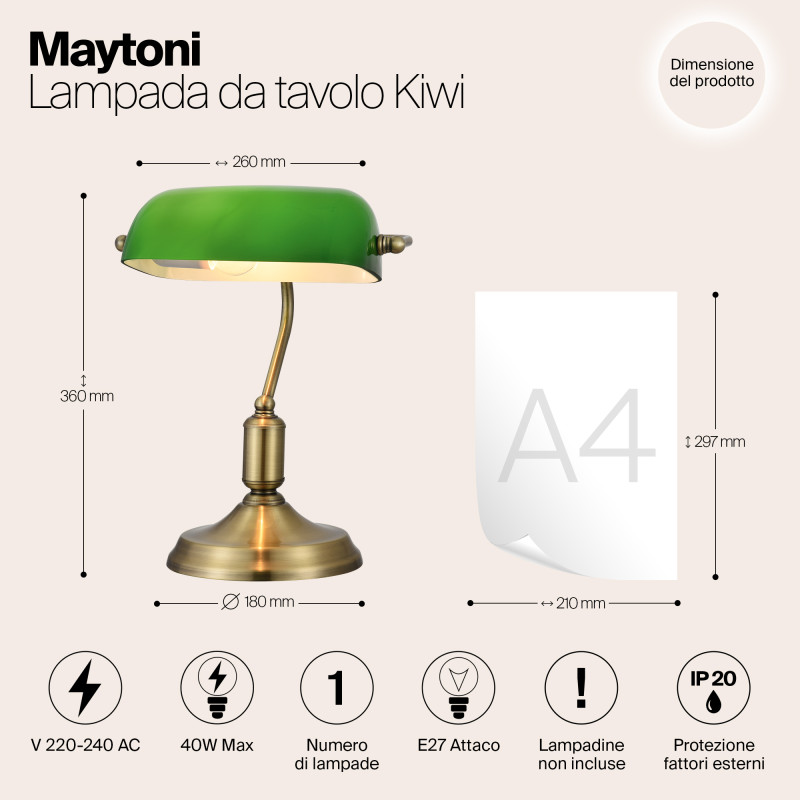Настольная лампа Maytoni Kiwi Z153-TL-01-BS