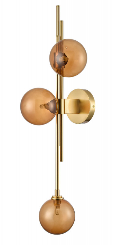 Бра 12*27*74 см, 3*G9 латунь Vele Luce Paradise VL5774W23