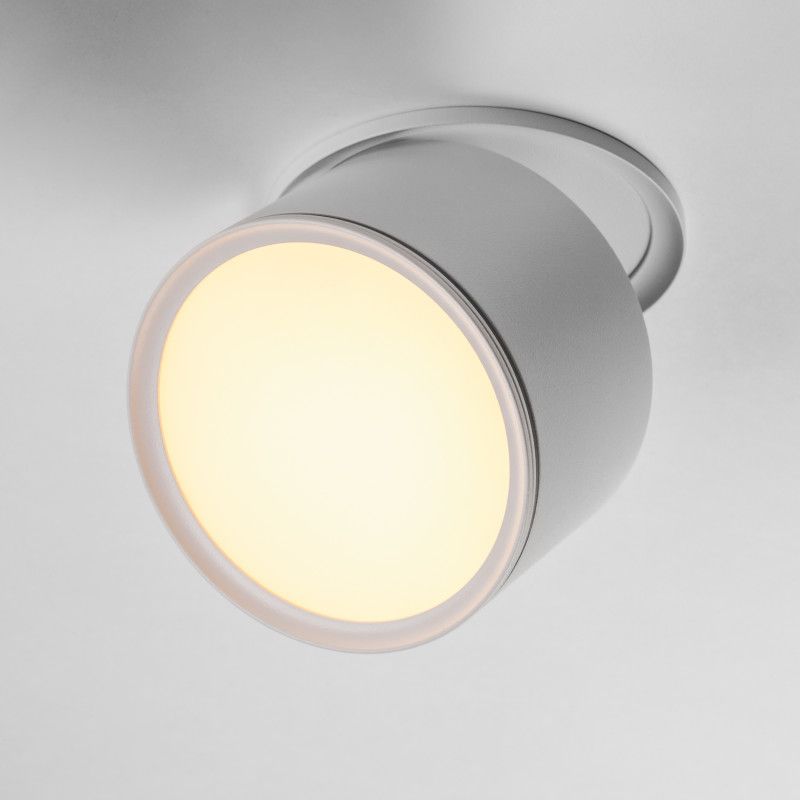 Спот *10*-6,4 см, *LED*12W, 3000/4000/6000K, Lightstar Acuto 215856, белый