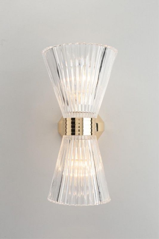 Бра 18*14*27 см, 2*E14, 40W, Aployt Elinor APL.801.01.02, золотой