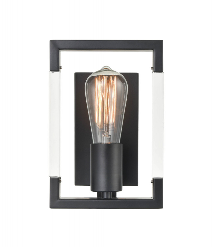 Бра 9*15*26 см, 1*E27 черный матовый Vele Luce Turin VL5022W01