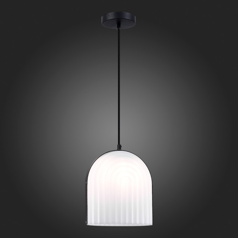 Светильник подвесной 23*27 см, 1*E27 LED 7W  черный ST Luce Aire SL1302.403.01