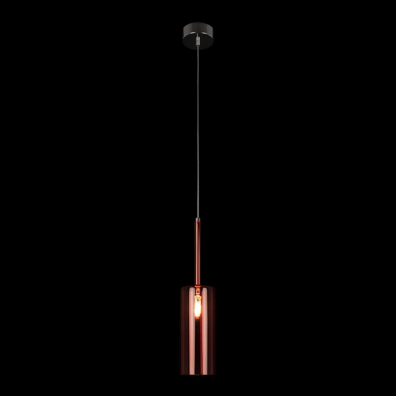 Подвесной светильник 8 см, 1*G4*5W хром Loft It Spillray 10232/B Red