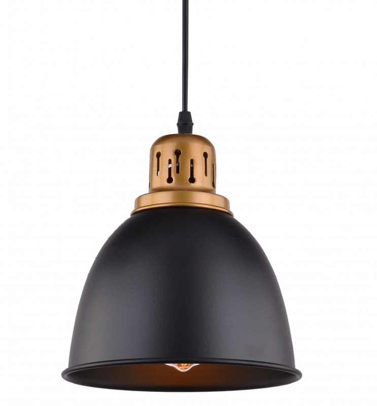 Подвесной светильник Arte Lamp Eurica A4245SP-1BK, диаметр 21 см, черный