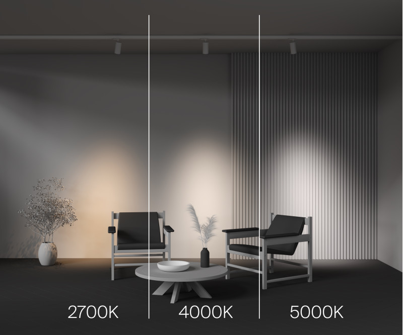 Трековый трехфазный светильник 7 см, 20W, 2700-5000K, Maytoni Focus Led TR197-3-20WCCT-M-W, белый