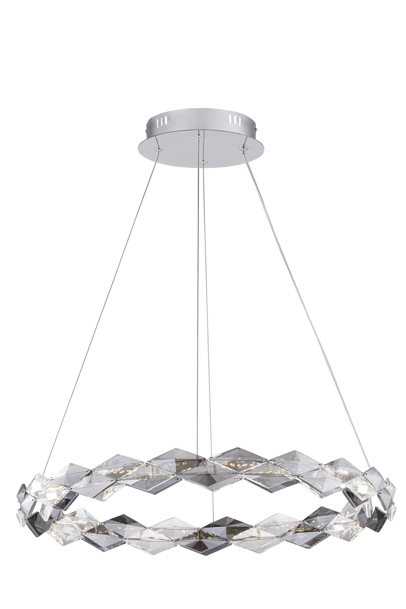 Люстра 600*70-1500, LED, 21W 3000-6000K NewRgy LED 7278-6, Хром