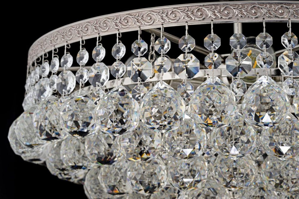 Люстра потолочная *46*35 см, 6*E27*60W, Arti Lampadari Castellana Nickel Castellana E 1.3.46.501 N, Матовый никель