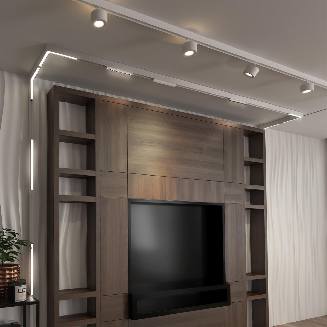 Трековый светильник для низковольтного шинопровода LED Novotech Flum 358607, LED, 4000K, белый