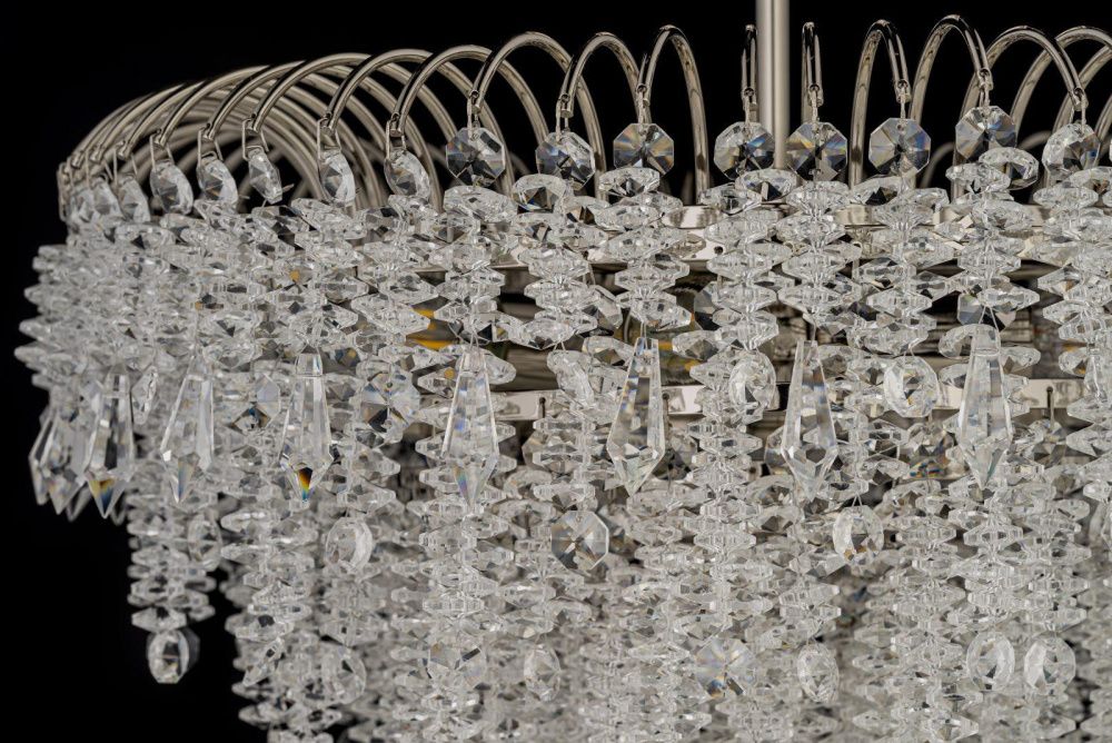 Люстра потолочная *60*33 см, 10*E14*40W, Arti Lampadari Imperia Imperia E 1.2.60.106 N, никель