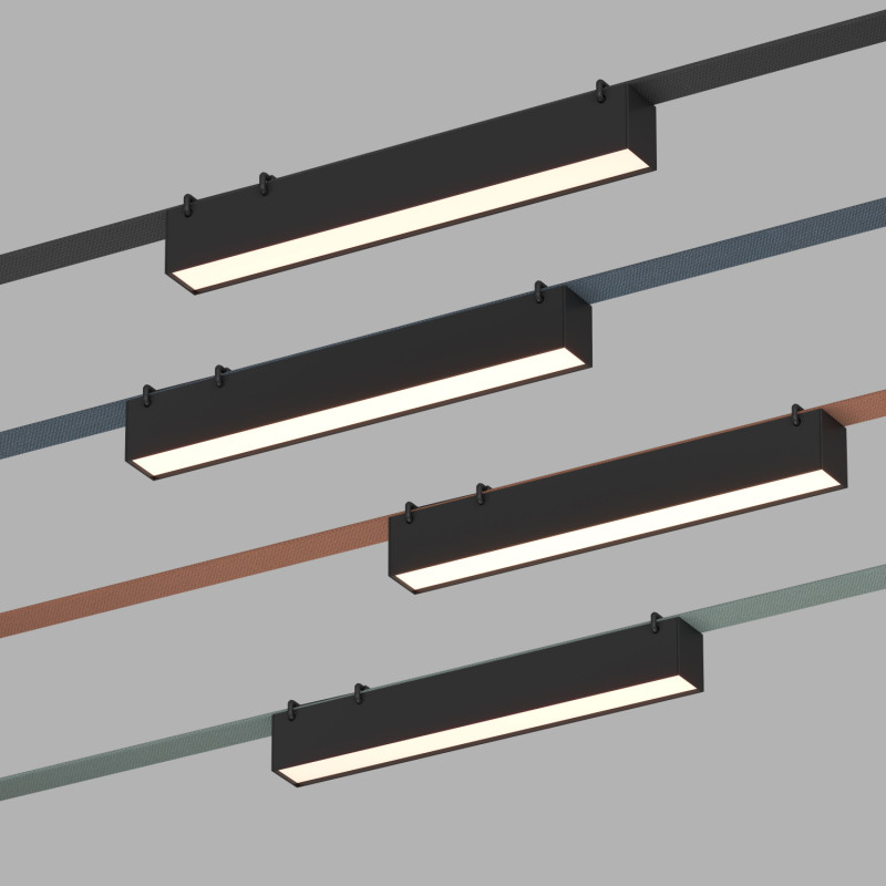 Светильник на шине 32,3*4*4,5 см, LED * 12W, 4000K, Denkirs Belty Linear DK5574-BK, черный