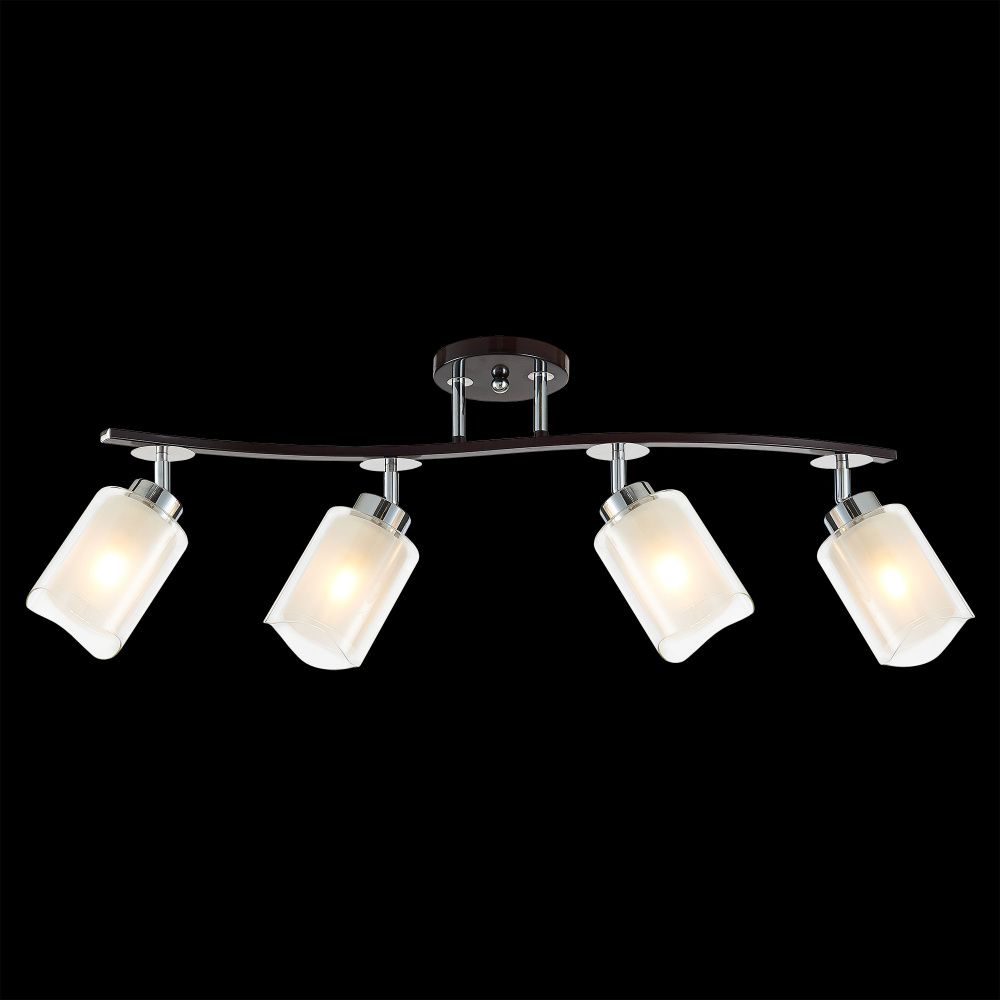 Люстра потолочная Citilux Фортуна CL156142 Венге\Хром 75*13*33