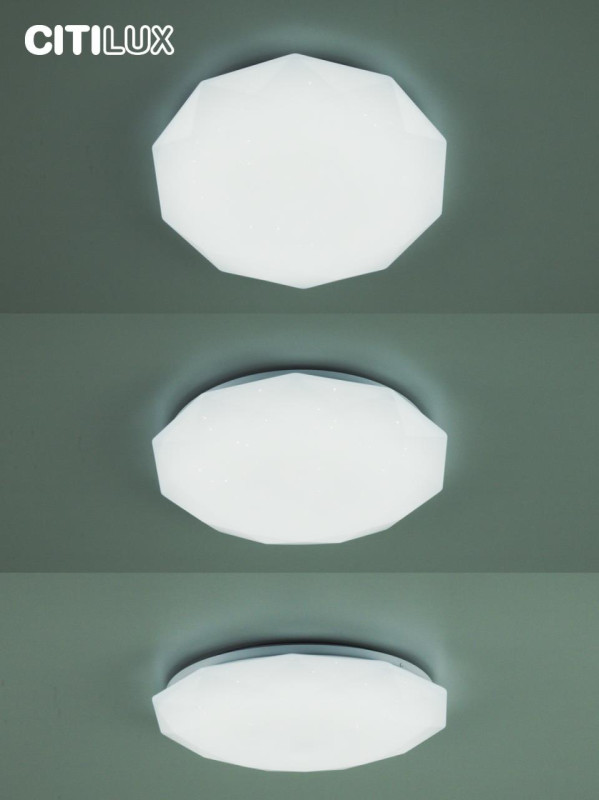 Светильник 38 см, 48W, 3000-5500K Citilux Астрон CL733480G, белый