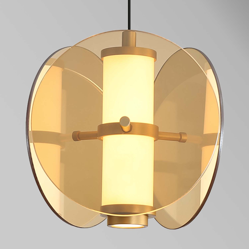 Подвес 20*21-174,5 см, 1*LED, 7,2W, 3000K, Favourite Fada 4624-1P, латунь