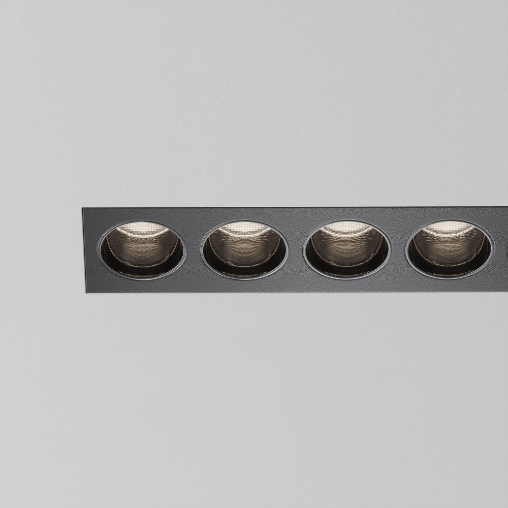 Встраиваемый светильник  DL065-20W3-6K-TRS-B 30,3*2,95*-6 см, *LED*20W, 6000K, Maytoni technical Points DL065-20W3-6K-TRS-B, Черный