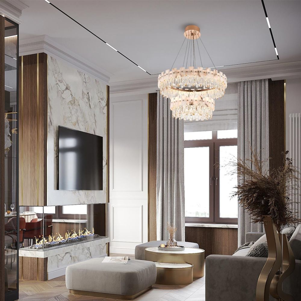 Подвесная люстра MODELUX premium ML.6980.800.500P GD