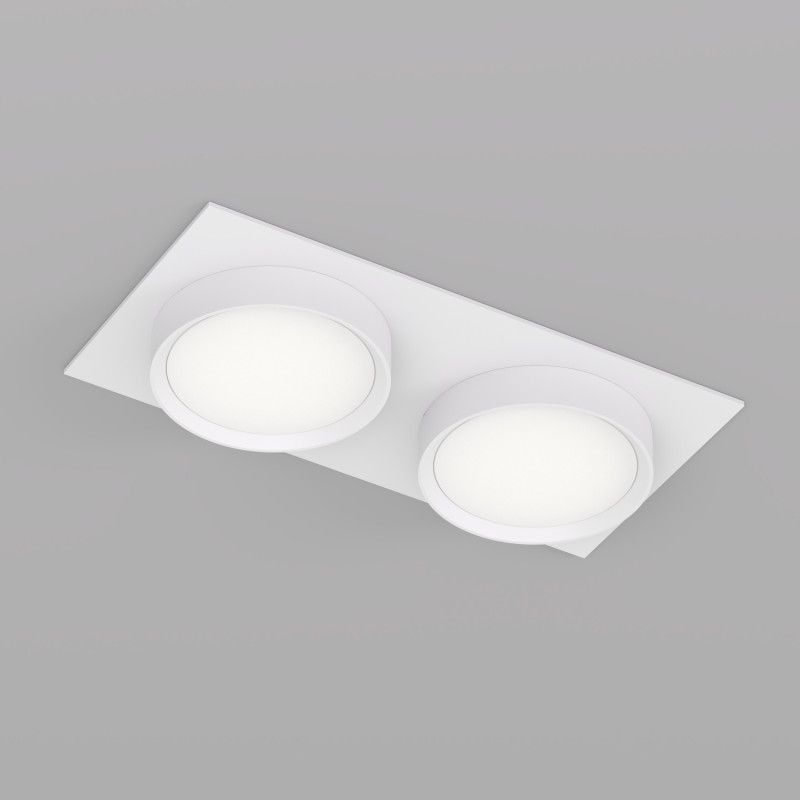 Светильник встраиваемый 22*11*4,5 см, 2*GX53*15W, Denkirs FLAT DK2092-WH, белый