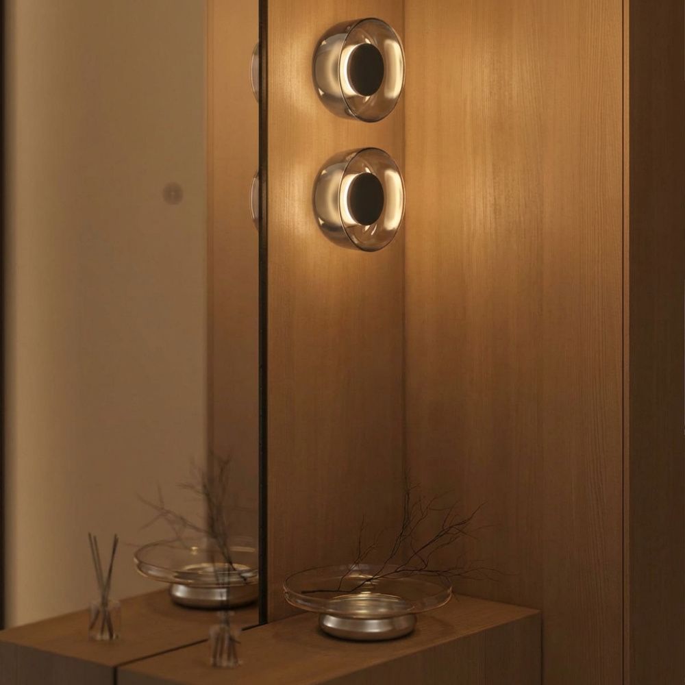 Настенный светильник 17 см, 6W, 3000K, LOFT IT Totem 10466W Smoke wood, дерево-дымчатый
