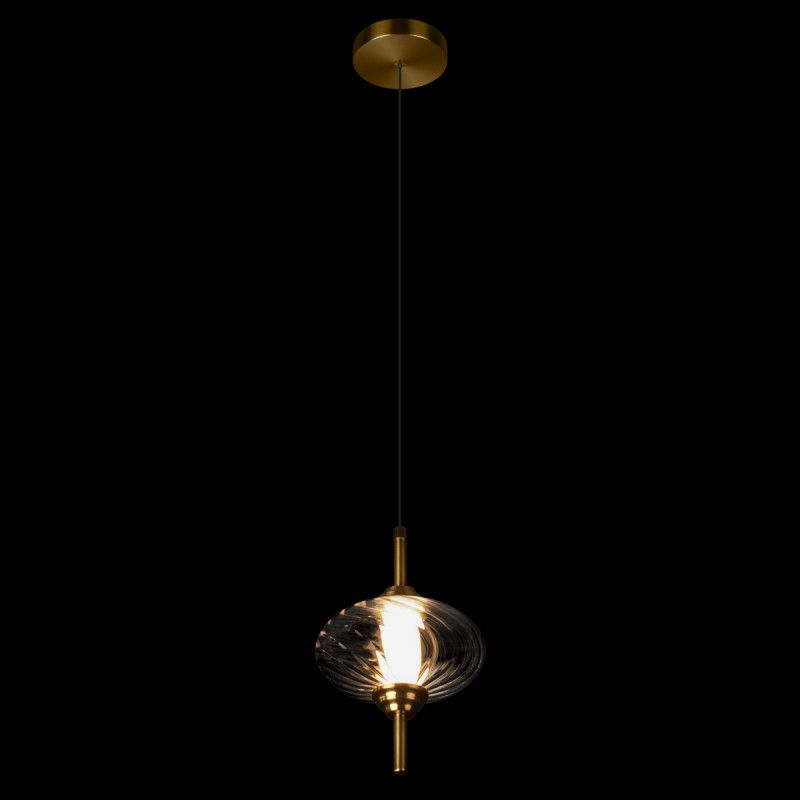 Подвесной светильник *15*-22,5 см, 1*LED*30W, 4000K, LOFT IT Helix 10421/C Smoke, бронзовый