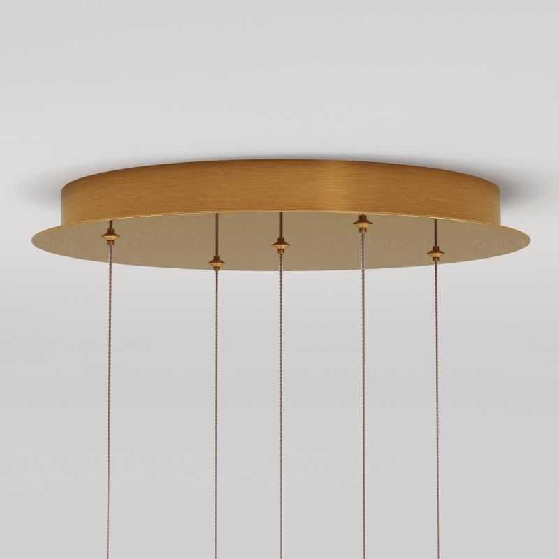 Каскадная люстра 37*37*316 см, 5* LED, 3000К, Maytoni Sapphire MOD293PL-L30BS3K латунный