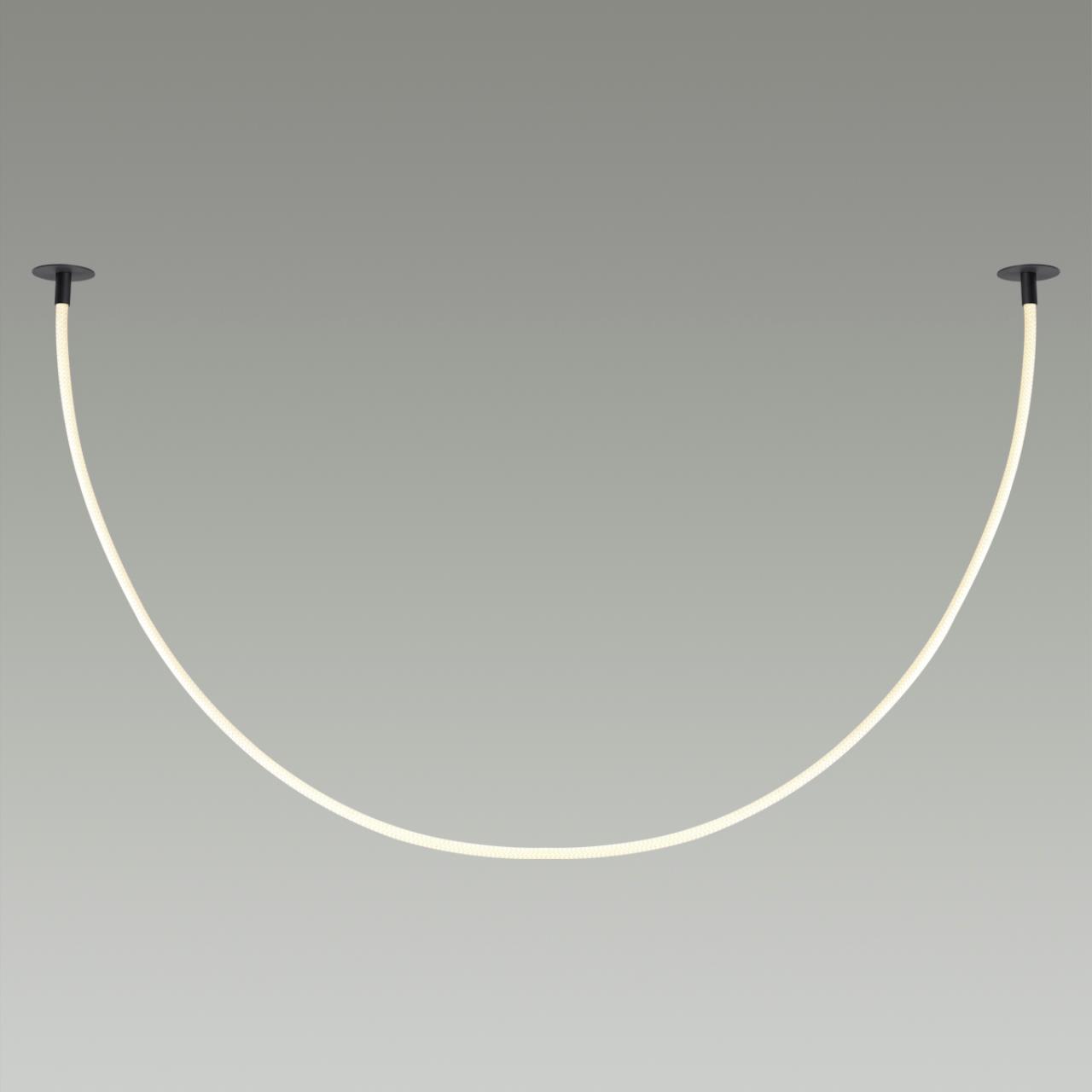Подвесной светодиодный светильник Odeon Light Corda 4391/40CL, черный