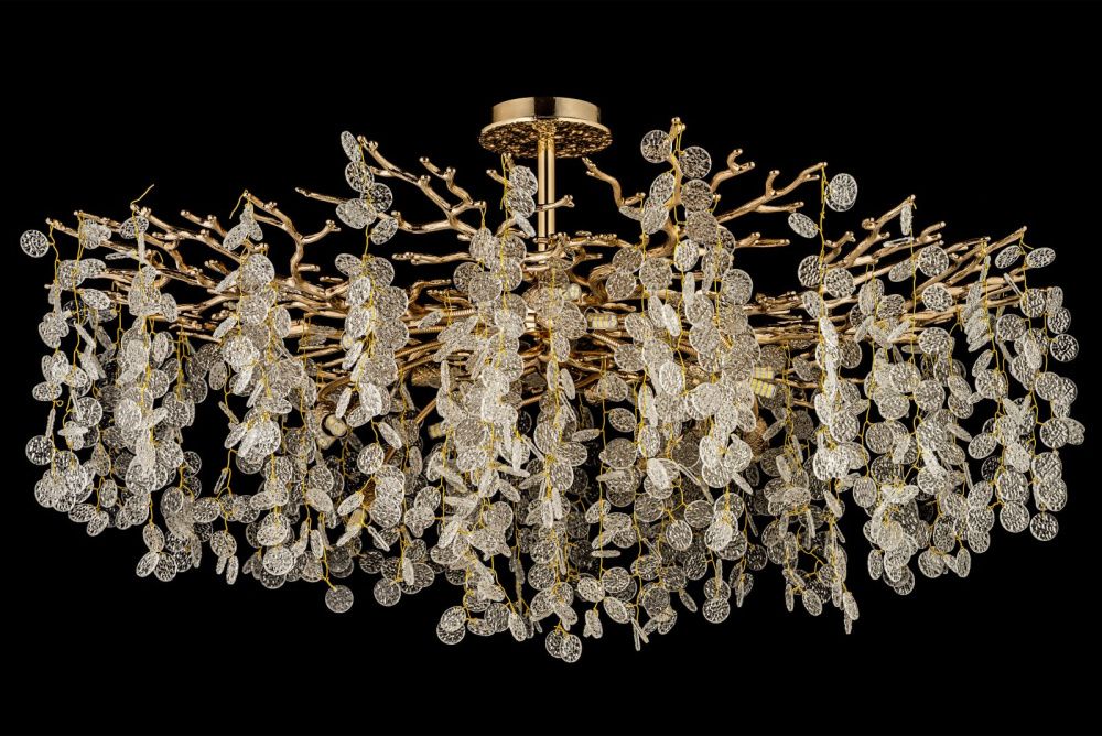 Люстра потолочная *100*55 см, 14*G9*40W, Dio D`arte Tavenna Gold Tavenna H 1.3.100.102 G, золотой