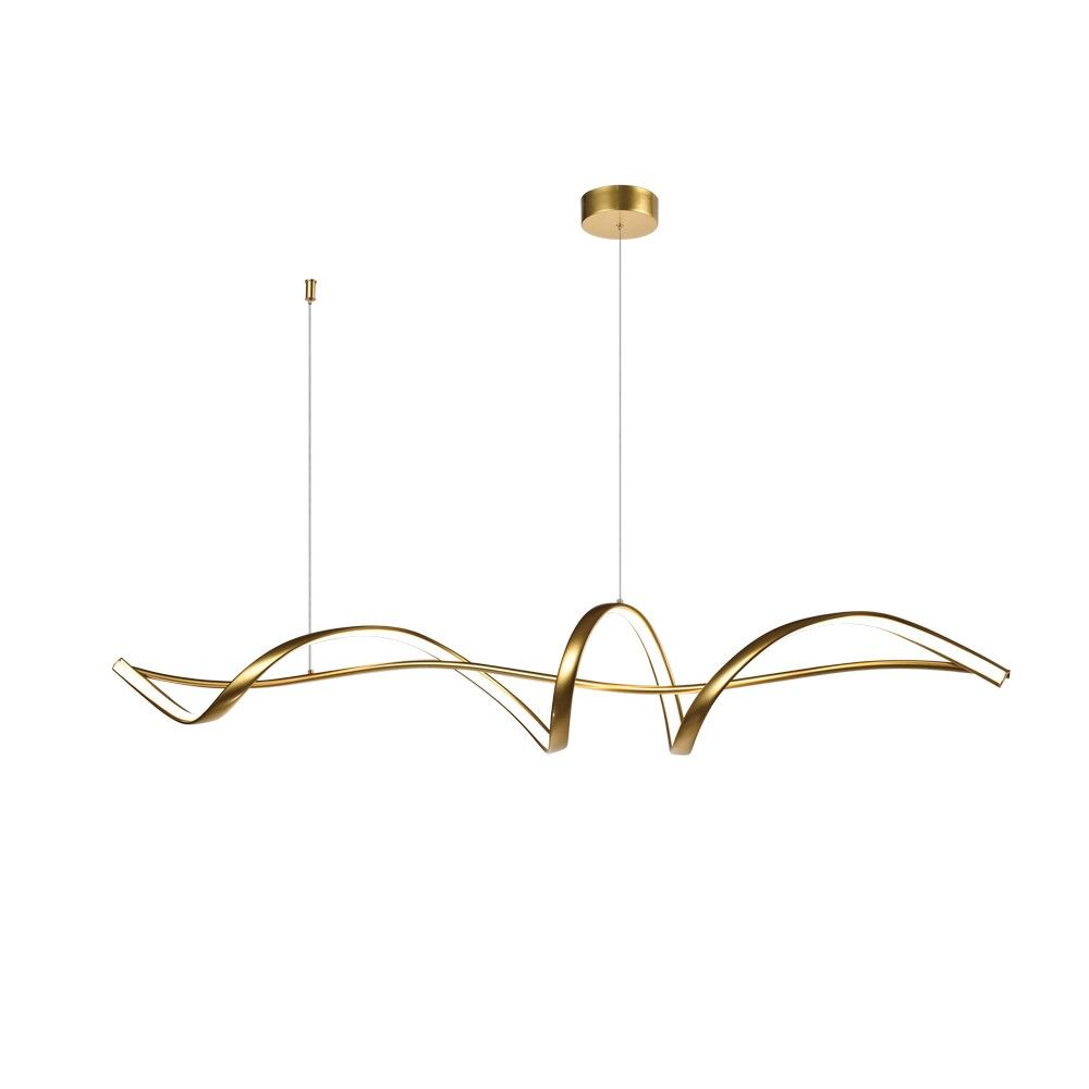 Люстра подвесная 140 см, 40W, 3500K, Aployt Judyta APL.082.03.53, золото