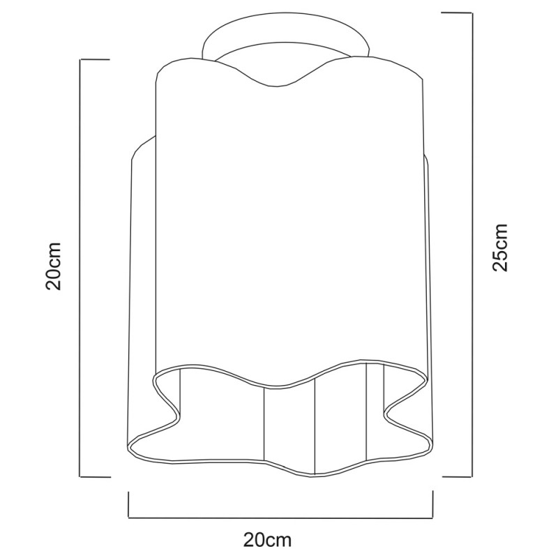 Светильник 20*20*25 см, ArteLamp A3479PL-1CC, хром,
