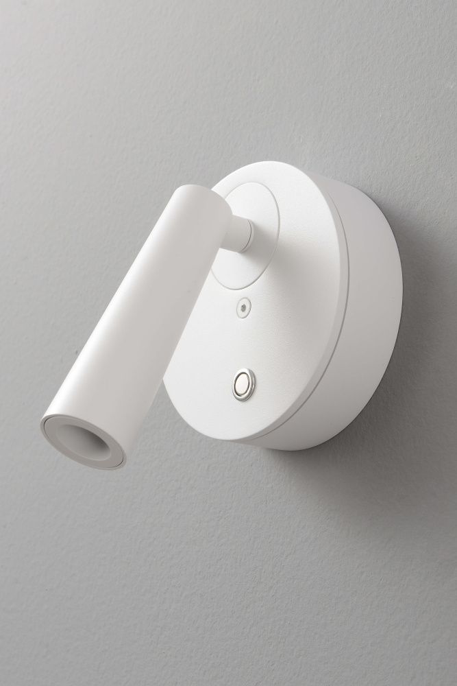 Бра 10 см, 3W, 3000K, Crystal Lux CLT 233W WH, белый