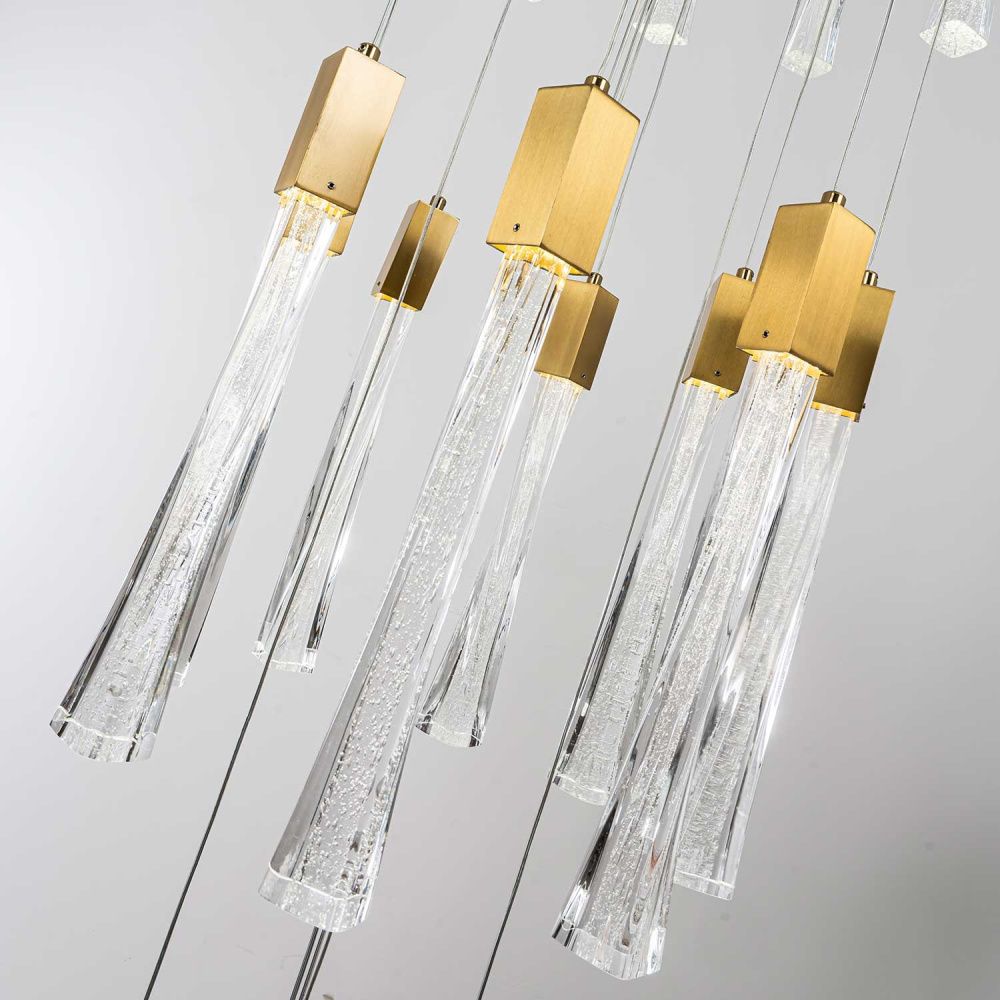 Подвесная люстра 60 см, 155W, 4000К MODELUX ML.89138.25 BS бронза