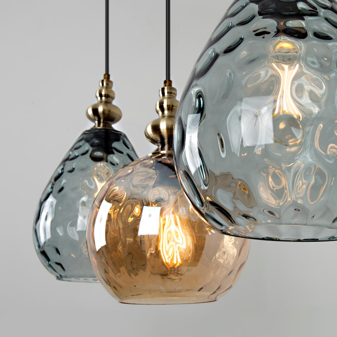 Подвесной светильник 68*18*132 см, Е 27 3x60W, Черный, Латунь MODEMODERN MD.1183.680