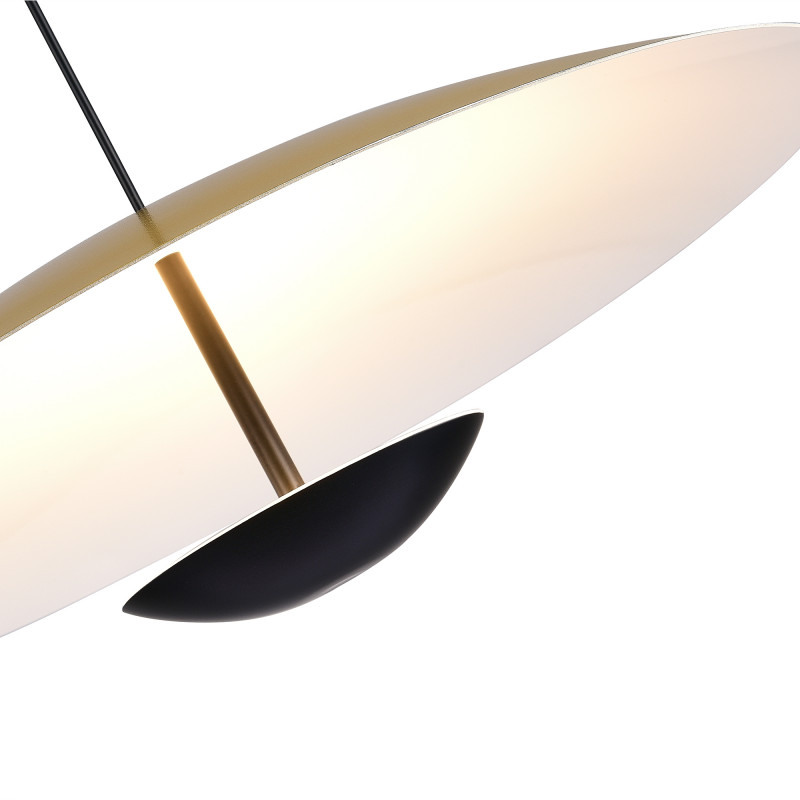 Светильник подвесной 60*160 см, 1*LED 40W 3000K золотистый,черный ST Luce Armonico SL6502.213.01