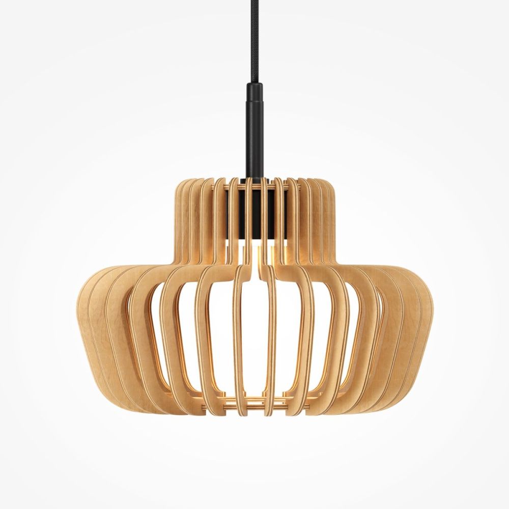 Подвесной светильник 27 см, 14W, 2700-4000K, Maytoni Namiki MOD465PL-L12BK2, черный-дерево