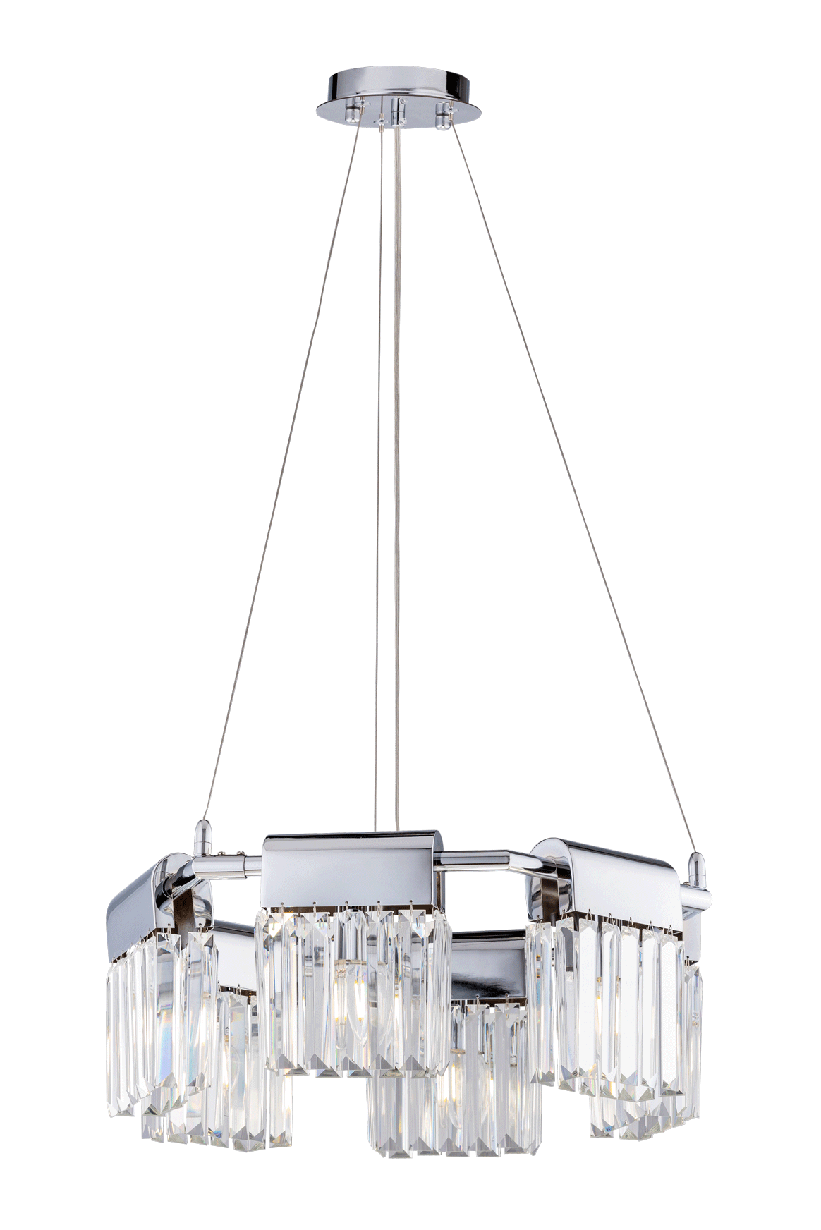 Люстра 500*180, 6*E14, 40W NewRgy Cristallo 2462R/6A CHR+CL, CHR+CL