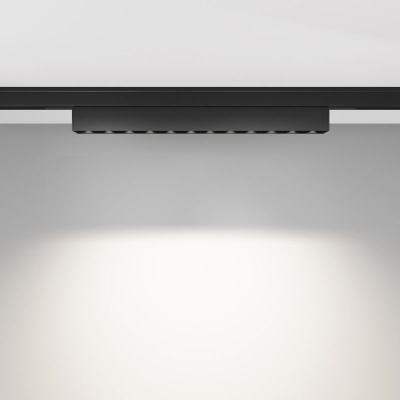 Трековый магнитный светильник 24 см, 10W, 4000K, Maytoni Points TR193-1-10W4K-M-B, черный