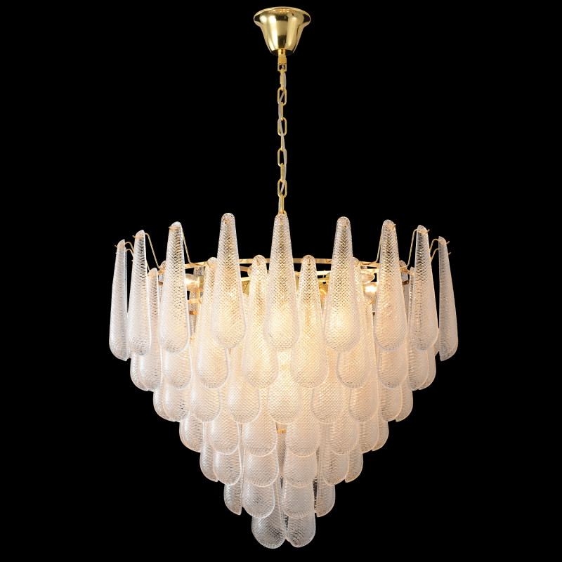 Каскадная люстра 75*168 см, 18*E14, 720W, Crystal Lux FONTAIN SP18 GOLD золотой
